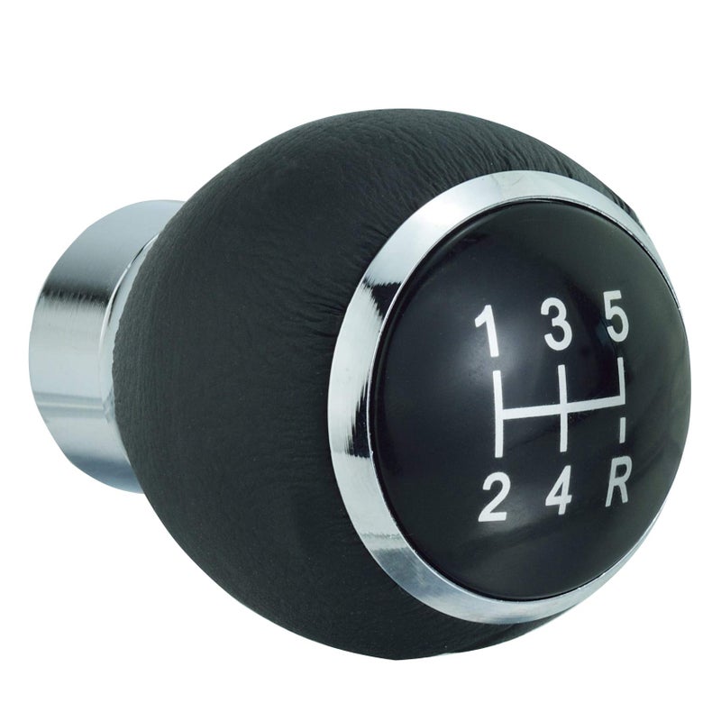 Abfer 5 Speed Shift Knob Leather Gear Shifting Stick Car Handle Shifter Knobs Transmission for Most Manual Vehicles - Image 1